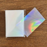 50 tk/partii L&auml;bipaistvad kaardi&uuml;mbrised 5,7x8,6 cm Little Stars Laser Flashing Card Sleeve Kaitsekaartide hoidik Kaitsekile 58*89mm