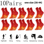 10 paari talveturmaliini isesoojenevad sokid termosoojendusega sokid elastsed paksud salenemist soodustavad tervisesokid magnetravi sokid 10Pairs punane
