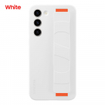 Algne Samsung Galaxy S23 SM-S911B S23+ S23 Plus SM-S916B silikoonist k&auml;epideme &uuml;mbris p&otilde;rutuskindel korpuse kate eemaldatav rihm For Galaxy S23 Plus valge