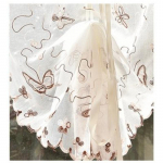 Liblikad Tikand Lint Rooma kardina varjud Kodu Pastoraalne k&ouml;&ouml;k T&uuml;llkardin R&otilde;du Voile Akende s&otilde;elumine W70cm x H120cm Gauze