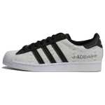Adidas Superstar Helkuriga &Uuml;leni Logo - Valge Must Unisex Tennised Jalatsid-Valge S&uuml;damik-Must Hall-Kaks GW7254 43⅓ black