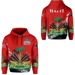 Sudadera con capucha para hombre y mujer, su&eacute;ter con estampado de bandera de pa&iacute;s, Mar caribe&ntilde;o, Isla de Haiti, Retro, ch&aacute;ndal, M