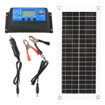 20 W 12 V p&auml;ikesepaneelide komplekt Veekindel p&auml;ikesepaneel suure t&otilde;hususega pol&uuml;kristallilise r&auml;niga 50A Controller must