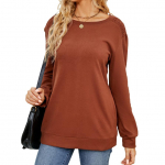 JKAASHDK naiste moe vabaaja &uuml;hev&auml;rviline printimine kevad-s&uuml;gis pikkade varrukatega O-kaelusega pulloverid ja pikad varrukad S must