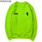 Naljakas tr&uuml;kiga kapuutsiga dressipluusid Anime Hajime No Ippo kapuuts Harajuku topid &Uuml;lem&otilde;&otilde;duline unisex dressipluus Gooti &uuml;mara kaelusega riided Unisex sudaderas L