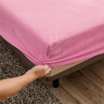 Soojad ja paksud elastsed liibuvad linad Reguleeritav flanellist talvemadratsi kate Sametine voodipesu, 150/180/200 mitu suurust 150x200 cm Only Sheet roosa