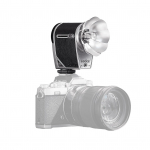 GODOX lux Cadet retrokaamera v&auml;lklamp GN10 6200K+/-300K v&auml;rvitemperatuur Automaatne ja k&auml;sitsi v&auml;lgurežiim must