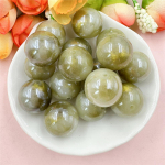 20 tk &uuml;mmargused lahtised helmed DIY ehtetarvikud klaasitud k&auml;ev&otilde;ru k&otilde;rvar&otilde;nga jaoks kullapulbrist akr&uuml;&uuml;list 16 mm ehete helmestega materjalid roheline