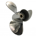 Paadi s&otilde;ukruvi 11 1/4x14 sobib Yamaha p&auml;ramootorile 40HP-55HP 3 labaga roostevaba teras 13 hammast OEM NO: 697-45970-00-98 11.25x14 YSS3131114x14RH