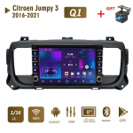 Icreative Android For Citroen Jumpy 3 Space Tourer 2016-2021 With Button Knob Car Radio GPS Navigation Player Carplay 2+32GB 1+16GB