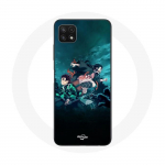 &Uuml;mbris Samsung Galaxy A22 5G Demon Slayer Manga Tanjiro ja Nezuko jaoks