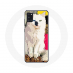 T&uuml;rgi Samsung Galaxy A21S &uuml;mbris firmalt Van White Cat siniste ja kollaste silmadega