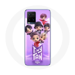 Coque pour Vivo Y21s 2021 / Y21 2021 BTS TinyTAN Animation Affiche RM Jin Suga J-Hope Jimin Jungkook Et V