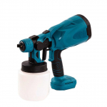 Elektriline pihustusp&uuml;stol 800 ml suure v&otilde;imsusega juhtmeta k&auml;eshoitav elektriline v&auml;rvipihusti Kodu DIY lihtne pihustamine Makita 18 V aku jaoks No Battery No Plug sinine