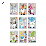 1 komplekti aknakleebis Loova kujuga veekindel PVC v&auml;rviline lihav&otilde;ttej&auml;nese munade akna elektrostaatiline kleebis D