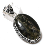 Natural Lodolite Quartz Gemstone 925 Sterling Silver Gift Pendant 2.17 y4f85