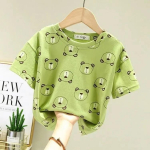 Laste l&uuml;hikeste varrukatega T-s&auml;rk Beebi suveriided Meeste ja t&uuml;drukute top Lasteriided Poole varrukatega suvine 140 roheline