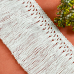 4 jardi/krunt 8cm laius kvaliteetne 8cm beež puuvillane pitsitutt kodutekstiilile K&auml;sitsi valmistatud beež pitskardin kodukaunistuse materjal 8cm*4Yards beež