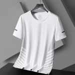 Suvejooksmine Sport Tee Fashion Kiirelt kuivavast materjalist l&uuml;hikeste varrukatega topid vabaaja O-kaelusega avar T-s&auml;rk Outdoor Fitnessi meeste T-s&auml;rk 2XL