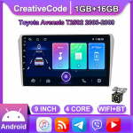 Toyota Avensis T250 2 2003-2009 Carplay Android autoraadio GPS-navigatsioonis&uuml;steemile 2din 2+32GB 1+16GB