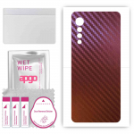 apgo skin sticker film foil vinyl for the BACK compatible with LG Velvet, scratch-resistant, easy to install - Carbon Chameleon CAKA5