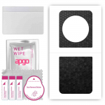 apgo Protective Skin Sticker for the back compatible with Tecno Phantom V Flip 5G, Wrap Film, Foil, Vinyl - Pattern Black Honeycomb