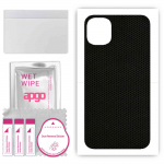 apgo kaitsev nahakleebis seljale, mis &uuml;hildub Apple iPhone 11-ga, kile, foolium, vin&uuml;&uuml;l &ndash; mustrimaatriks