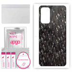 apgo Protective Skin Sticker for the back compatible with Honor X10 Max 5G, Wrap Film, Foil, Vinyl - Pattern Carbon Black Pixel
