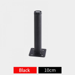 4 tk Reguleeritavad Metallist M&ouml;&ouml;blijalad Telerikapi, Kapi, Kohvi- ja Teelaua, Baaritooli, Toolijalgade jaoks K&otilde;rgus 10/12/13/15/17/18CM Kruviga Black 10cm