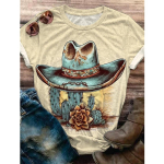 Animal Weekend Festival Holiday Tavaline Pol&uuml;ester Hip-hop T&auml;iustatud disain Print Suvine Naiste T-s&auml;rk Harajuku Vintage Pullover XL