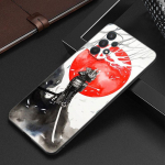 Red Sun Jaapani anime &uuml;mbris Samsung Galaxy A12 A22 A31 A32 A50 A51 A70 A71 A72 A11 A21S A02S A10S A20S A30S A52 S 5G &uuml;mbris Samsung A02S