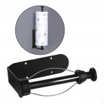 Paper Towel Holder under Cabinet ,Paper Rack, Counter, Toilet for Kitchen, Black Silver