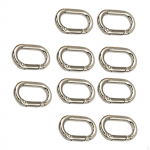 10 Pieces Sp Oval s Carabiner Key Buckle for Making kuld