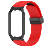 Silikoonrihm Xiaomi Smart Band 8 Active kellarihm metallist magnetpandlaga randmepael Correa jaoks Mi Band 8 Active For Mi Band 8 Active punane