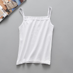 Suvine seksikas valge p&uuml;ksiriie naiste varrukateta T-s&auml;rk Fitness Sport Vest Tank Top Lihtne soliidne &otilde;huke Camisole naiste alusp&uuml;ksid One Size valge