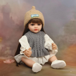 Br&auml;nd Originaal 55 cm Silikoon Kogu Keha Reborn Nukk Betty Kanna Kauneid Kampsunikomplekte Printsess V&auml;ikelaps Vasts&uuml;ndinud Nukk M&auml;ngukaaslane M&auml;nguasi Lapse S&uuml;nnip&auml;evakingitus 55cm