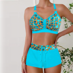 Naiste ujumisriided Tankini 2-osaline ujumistrikoo Sapphire puhkuse ujumisriided 6XL