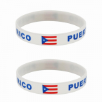 2tk Puerto Rico lipp Silikoonist k&auml;ev&otilde;rud Sport M&auml;ng Randmepaelad Rahvuslipud Randmepael Mehed Naiste Motiveeriv kummipael Moeaksessuaarid Kingitused 2pcs