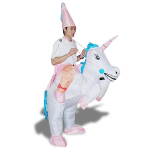 Costume de magicien &agrave; dos de licorne gonflable d&eacute;guisement