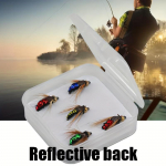 5 tk kunstliku kalap&uuml;&uuml;gi s&ouml;&ouml;da simulatsiooniga lendkonks karpkala putukate bioonilisele peibutuskonksule 5pcs