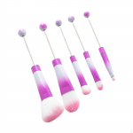 5 Pieces Beaded Eyeshadow Brush Beauty Tool DIY Professional Make up Kits Cosmetic Purple