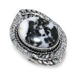 Zebra Jasper Gemstone Handmade 925 Sterling Silver Jewelry Gift Ring Size 8 r3t43