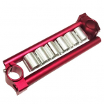 2 tk universaalne CNC 26 mm 30 mm 31 mm mootorratta juhtraua klamber kahvli k&auml;epideme k&uuml;lge punane