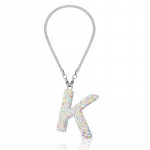 1 tk Rainbow Letter auto tahavaatepeegli kaunistus Rippuv Lucky kristallist ripats, l&auml;ikiv autotarvikud, kivist v&otilde;luv autokaunistus S