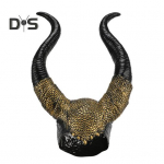 Halloweeni Kuradisarved Kost&uuml;&uuml;m Must Lateks Pikad Sarved Naised T&auml;iskasvanud Sarved Peaehe Cosplay Halloweeni Kost&uuml;&uuml;mi jaoks A