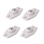 4 tk/komplekt P&ouml;&ouml;rlev hoiukast Caster Ball universaalne pr&uuml;gikast, alumine ratta rihmaratas isekleepuvad m&ouml;&ouml;blirullid 4pcs valge