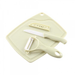 K&ouml;&ouml;gi kolmeosaline komplekt Keraamiline puuviljanugade komplekt Mini plastikust l&otilde;ikelaud koorimisnuga majapidamises kasutatavad v&auml;ikesed nuga k&ouml;&ouml;gividinad sinine