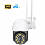 Kaamera J&auml;relevalve Kodu Kaugjuhtimine Juhtmevaba Wifi V&auml;ljas 4G Monitor 360 Kraadi V&auml;ljas &Ouml;&ouml;n&auml;gemine K&otilde;rglahutusega Panoraamkaamera 【3MP】Wifi No Card valge/must