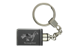Thoroughbred - Crystal pendant with photo of a horse, illuminated pendant, unique gift by Art-Dog brand