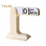 Flip Perpetual Calendar 2024&ndash;2025 Plastikust lauakalender Kuu igan&auml;dalane korraldaja P&auml;evakava Planeerija T&ouml;&ouml;laua kaunistused Kodukontori sisustus valge